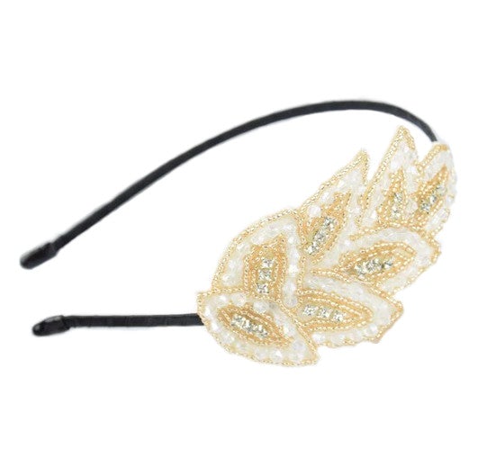 pearl headband wedding