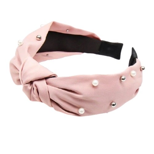 Pearl top knot headband