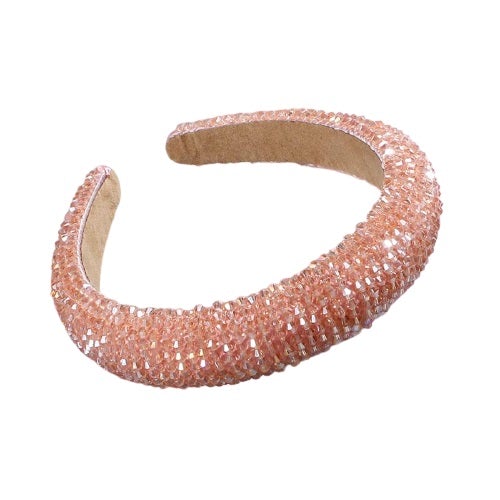 pink crystal headband