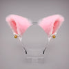 pink furry headband