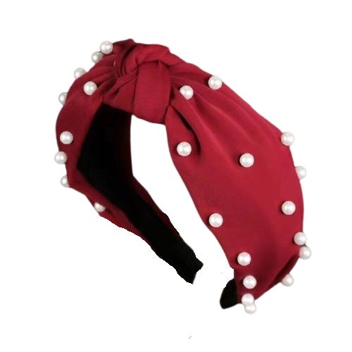 Red beaded headband