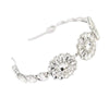 Silver headband wedding