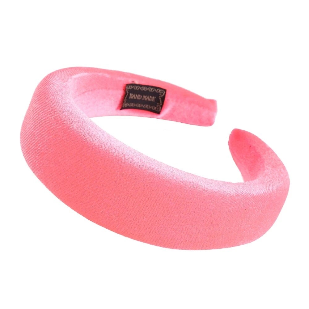 velvet pink headband
