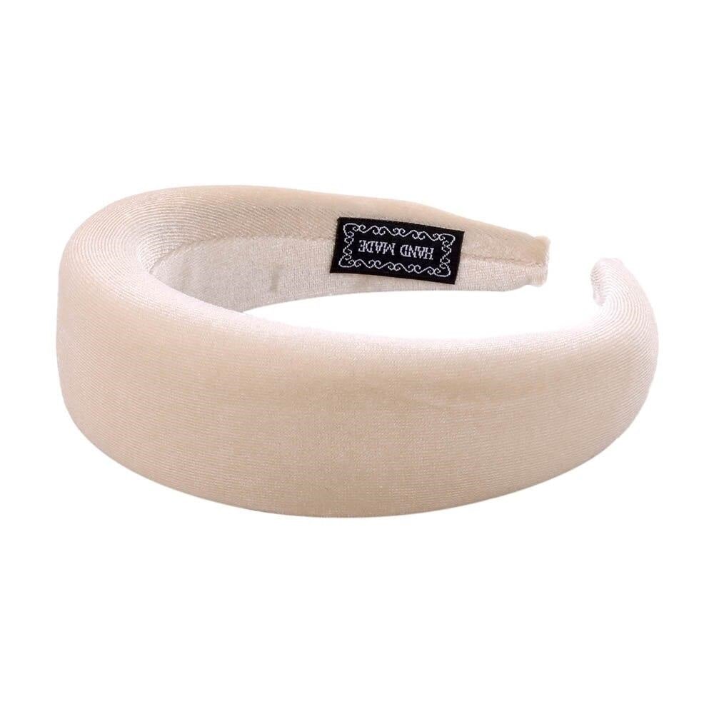 white padded headband