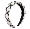 white woolen headband
