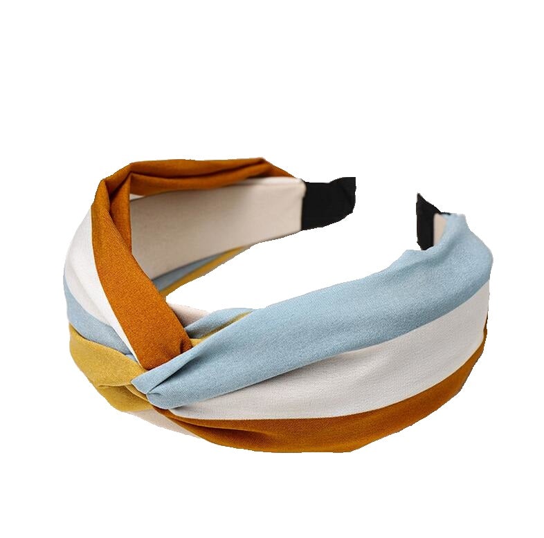 Yellow and blue headband