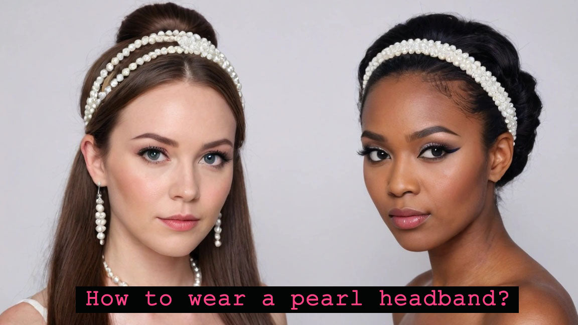 How to wear pearl headband