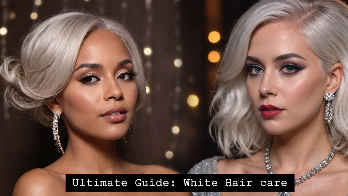 woman with white hair