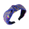 Blue and pink headband