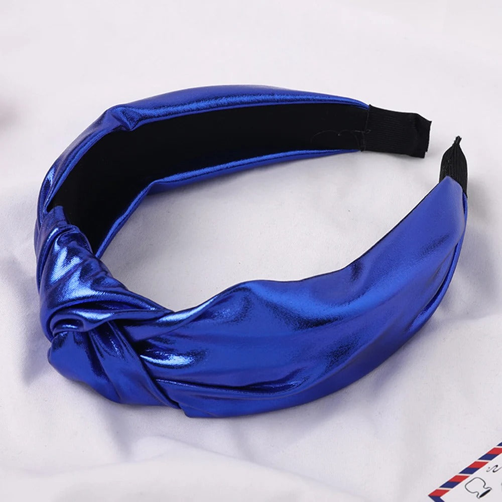 Blue Glossy Headband