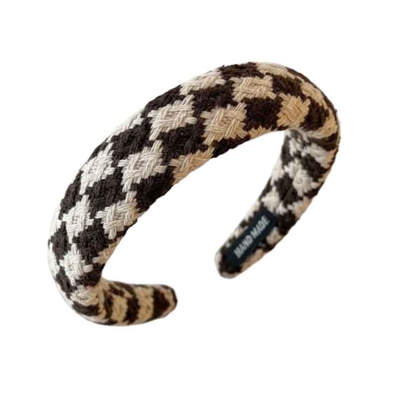 Checkered Wool Headband