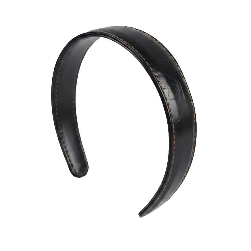 Faux leather headband