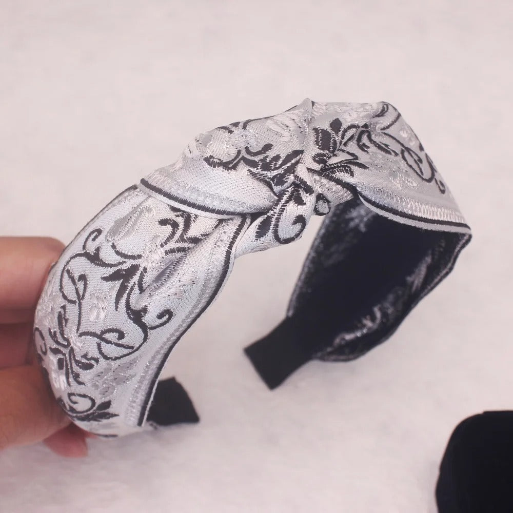 Floral White Headband