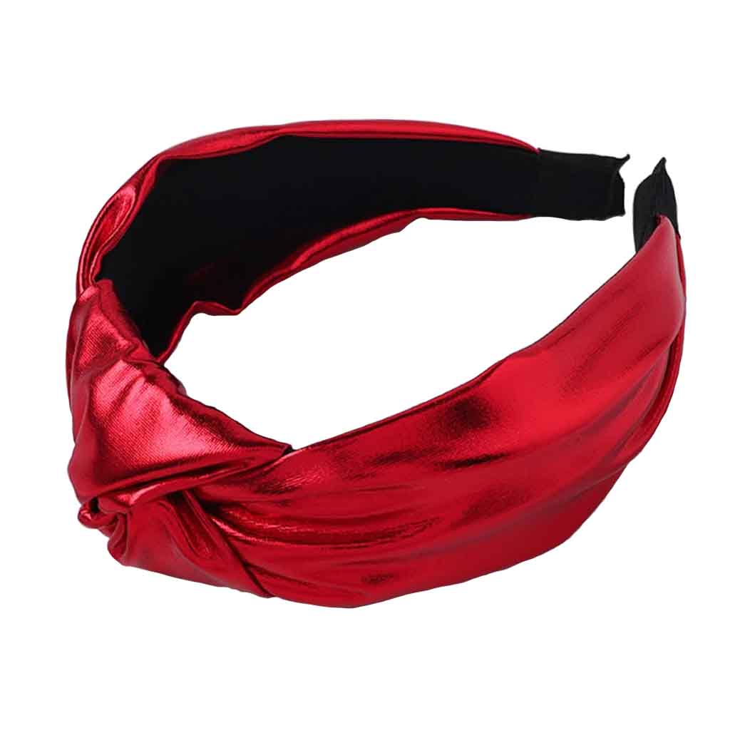 Glossy red headband
