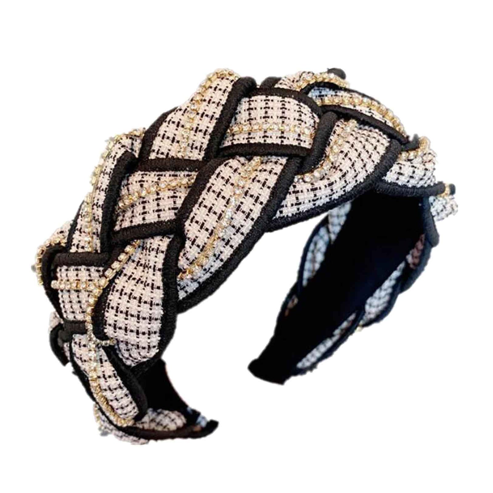 Large elegant braided headband