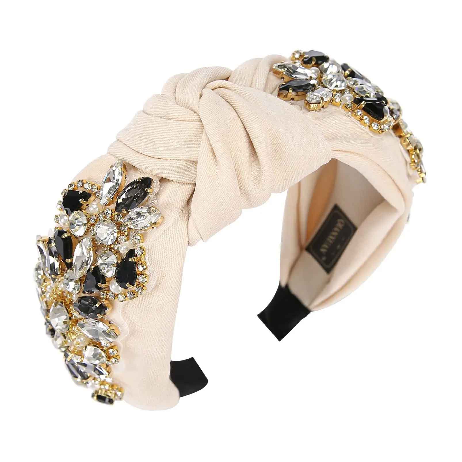 White Rhinestone Headband