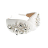 White rhinestone headband