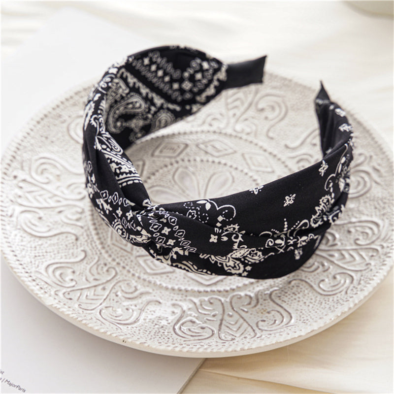 black bandana headband