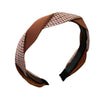brown headband with twist