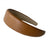 Brown padded leather headband