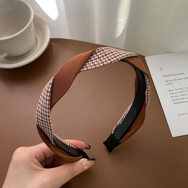 classy brown headband