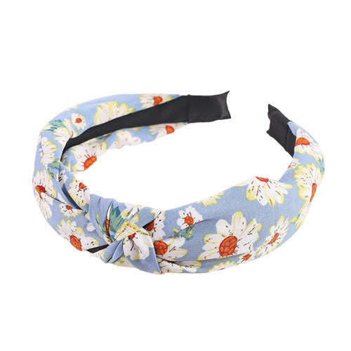 Blue daisy headband
