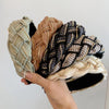 Extra wide braided headband