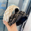 Extra wide elegant braided headband