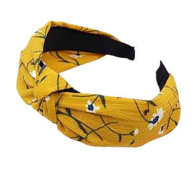 Floral knot headband