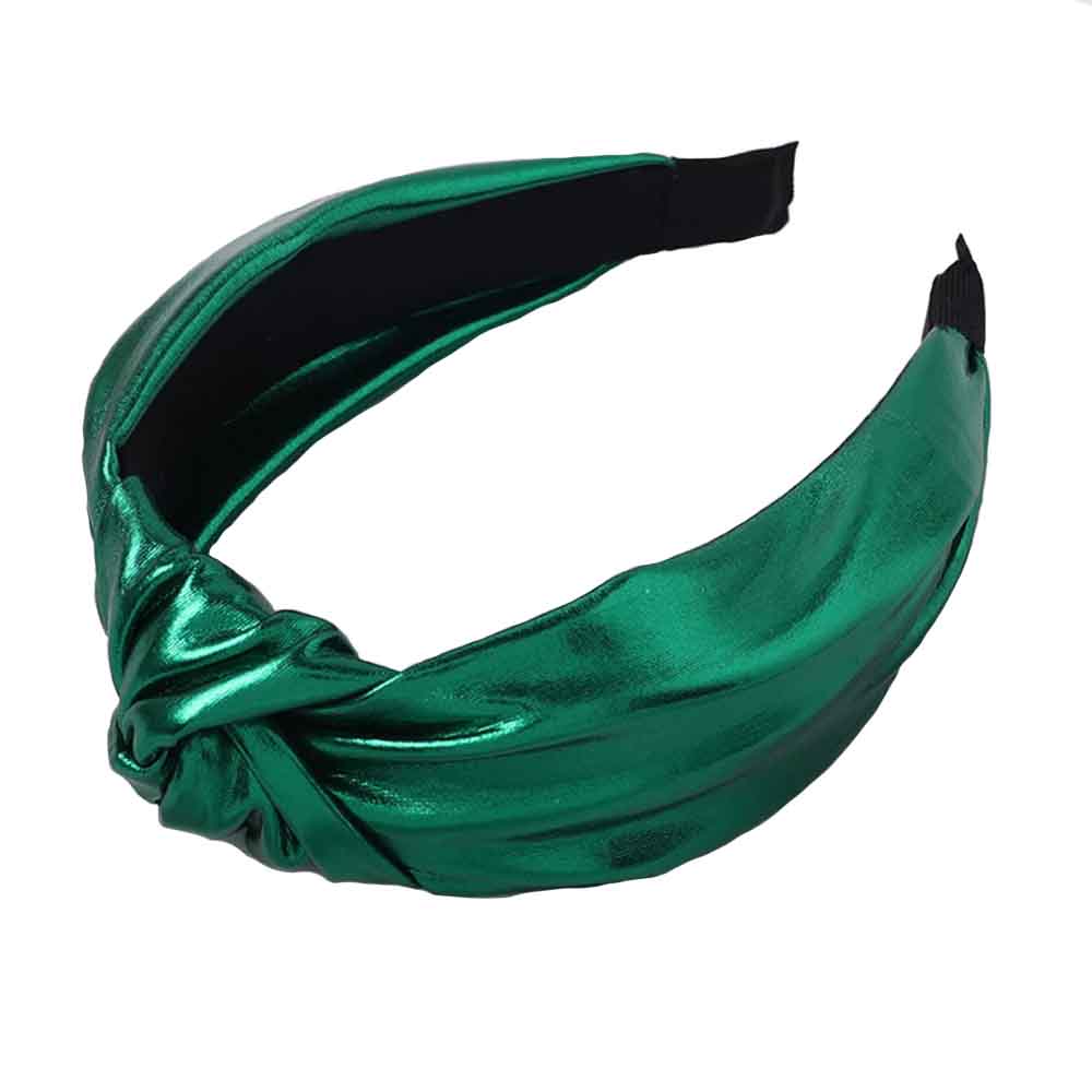 Green Leather Headband 