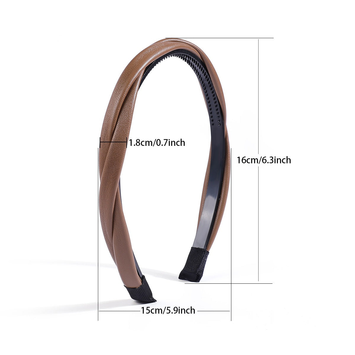 Twist headband Brown