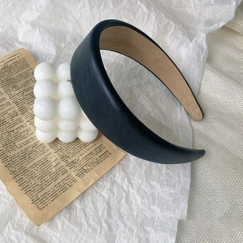 Leather Wide Headband