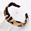 Leopard knot headband woman