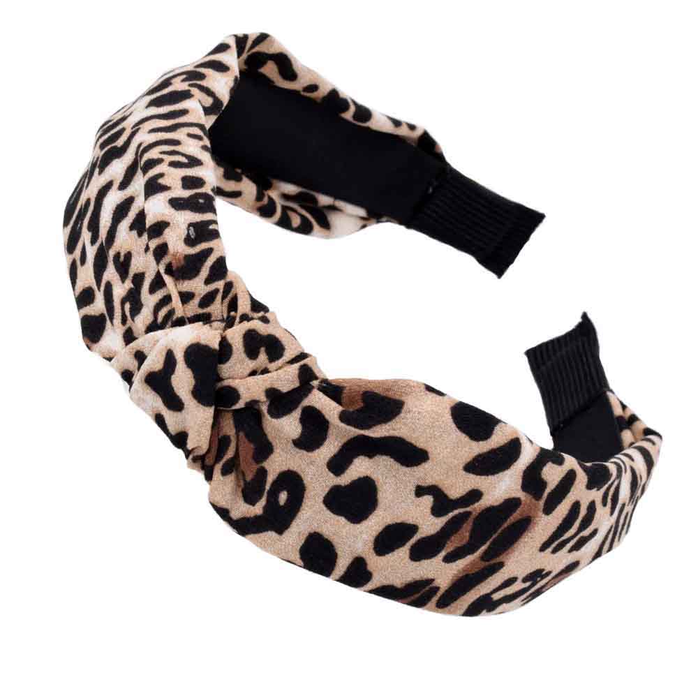 Leopard print headband for women