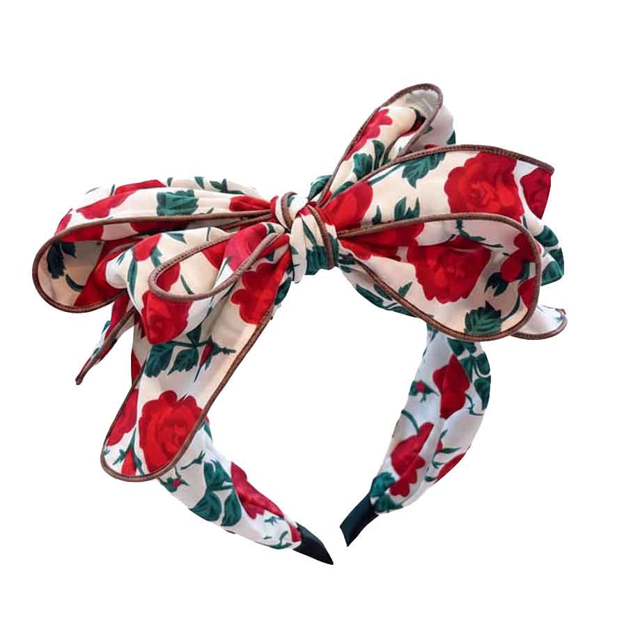 maxi bow flower headband