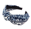 navy blue flower headband