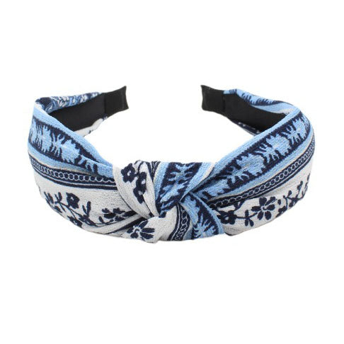 Navy blue flower headband