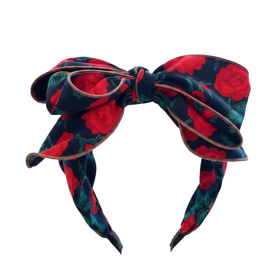 oversized floral headband