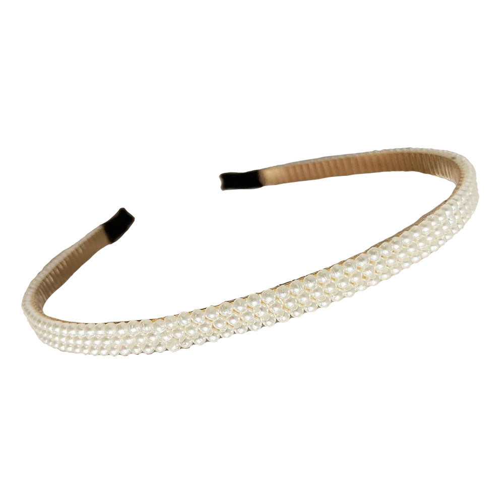 pearl beaded headband 