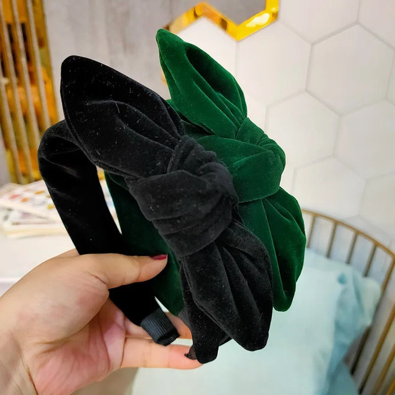 Dark Green knot headband