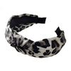 Soft leopard print headband for women