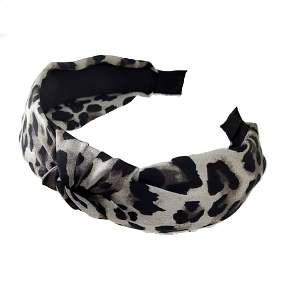 Soft leopard print headband for women 