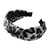 Soft leopard print headband for women 
