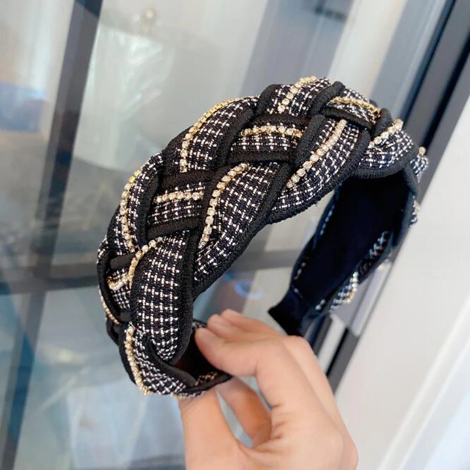 Thick braided headband elegant