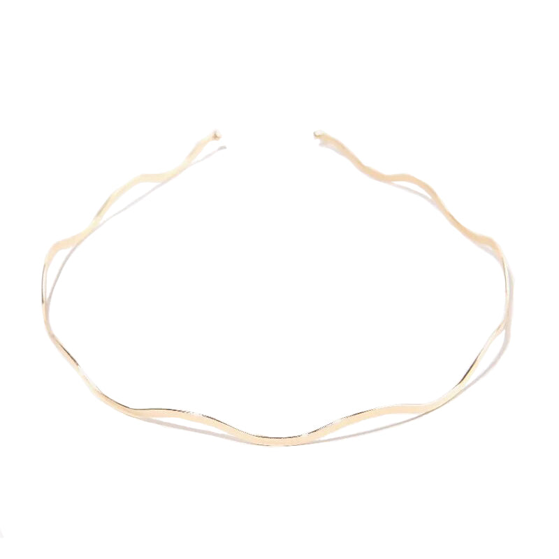 Thin gold headband