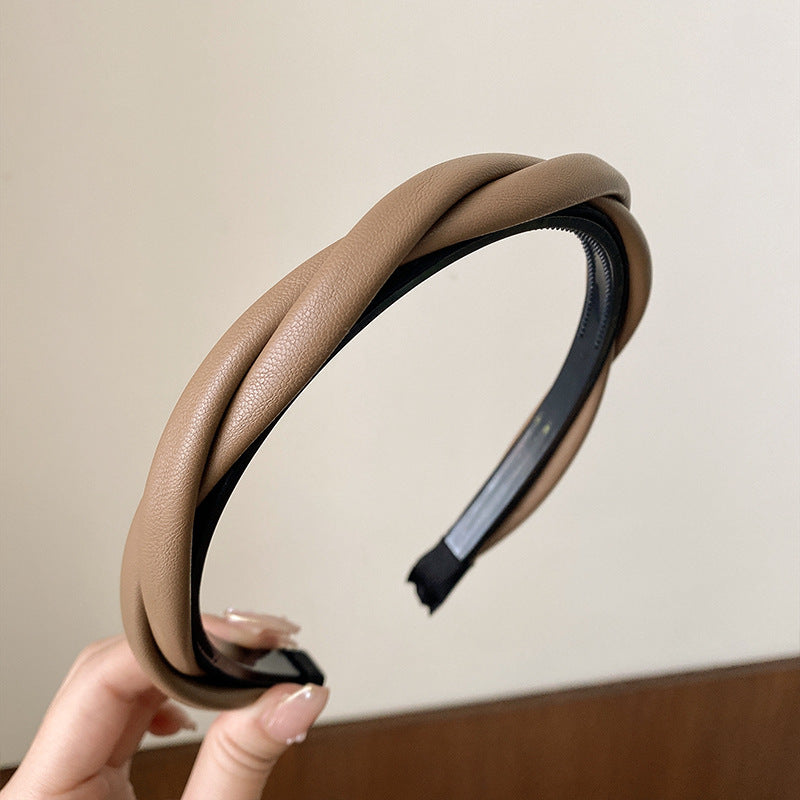 Twist headband Brown
