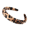 Velvet leopard headband