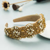 White headband rhinestone