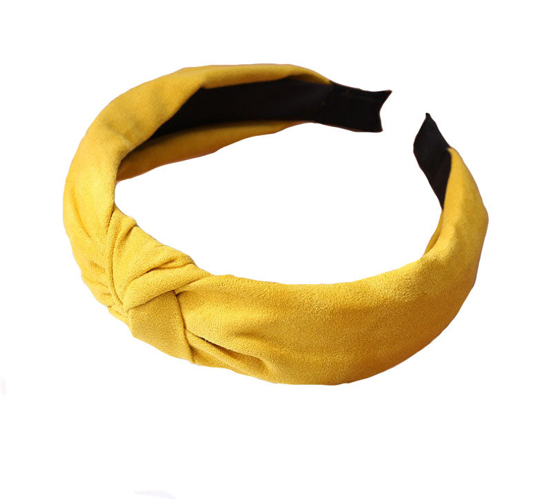 Yellow knot headband