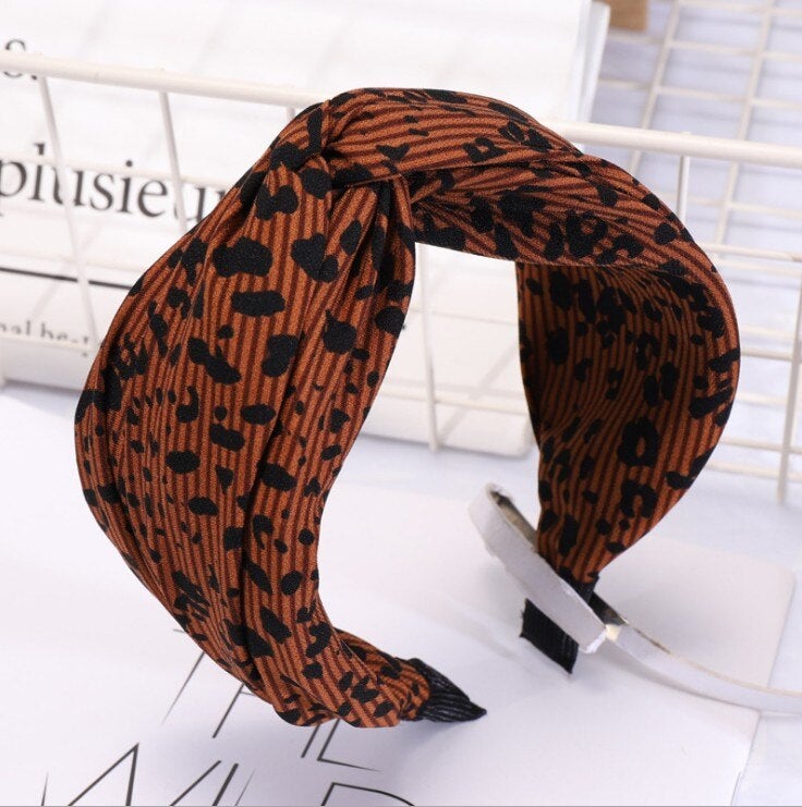 Animal print headband